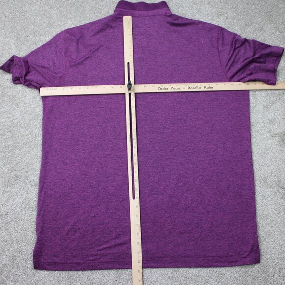 Callaway Opti-Dri Polo Shirt Mens XL Purple Golf Stretch Short Sleeve Pullover - Picture 10 of 13